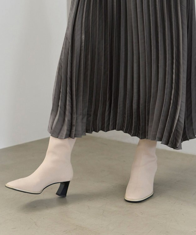 UNFILO プリーツスカート カーキ