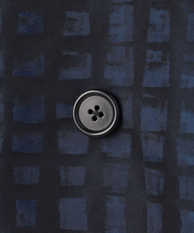 JOSEPH HOMME 【HIGH GRADE LINE】ドローイングプレイド ダブルブレストコート ネイビー系3