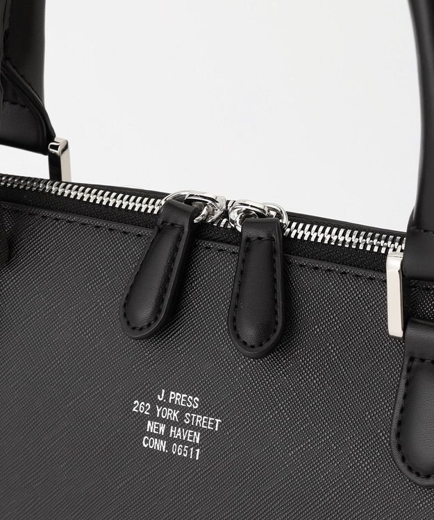 J.PRESS MEN 【定番】サフィアーノ ブリーフバッグ ブラック系