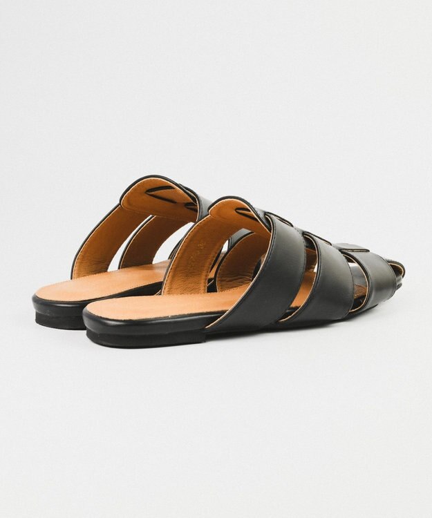 BONTRE 【PRECIEUX JOUET/プレシュウジュエ】フラットソールグルカミュール/027PJ ブラック