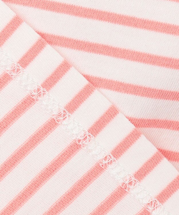 組曲 KIDS 【UVケア】【110-140㎝】マリンボーダー チュニック コーラル