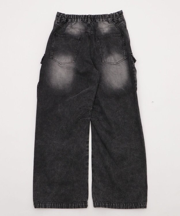 WEGO イージーマルチポケットデニムカーゴ デニムブラックソノタ