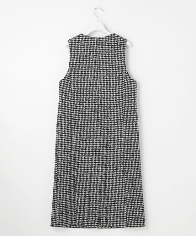 J.PRESS LADIES S ウールシルク ハウンドトゥース ジャンパースカート モノトーン系
