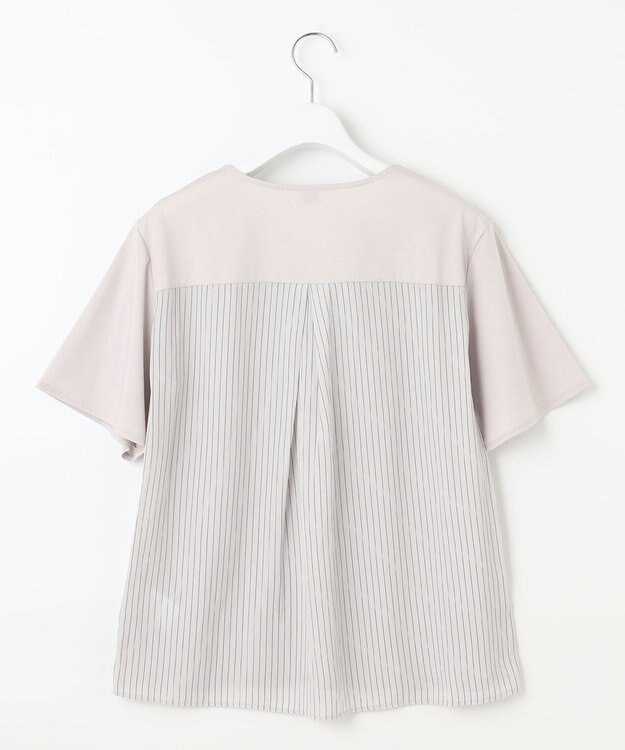 J.PRESS LADIES 【WEB限定カラーあり・吸水速乾・イージーケア】ブロッキングジャージー カットソー ベージュ系