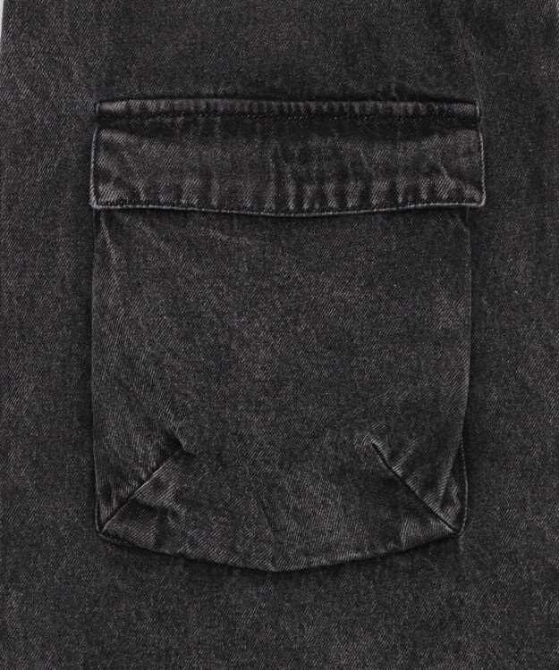 WEGO イージーマルチポケットデニムカーゴ デニムブラックソノタ