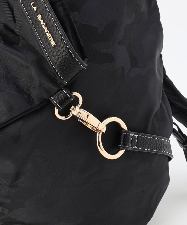 LA BAGAGERIE ジャカードスマートリュックサック ブラック