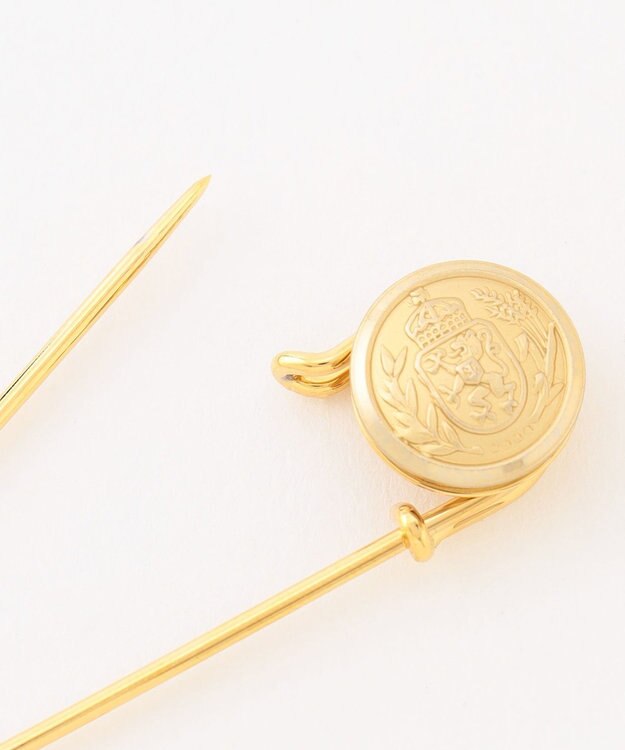 J.PRESS LADIES ボタン キルトピン ゴールド系