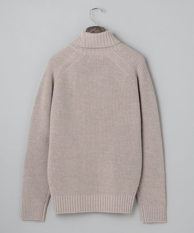 GOTAIRIKU ミドルゲージ＿畦編みタートル ベージュ系