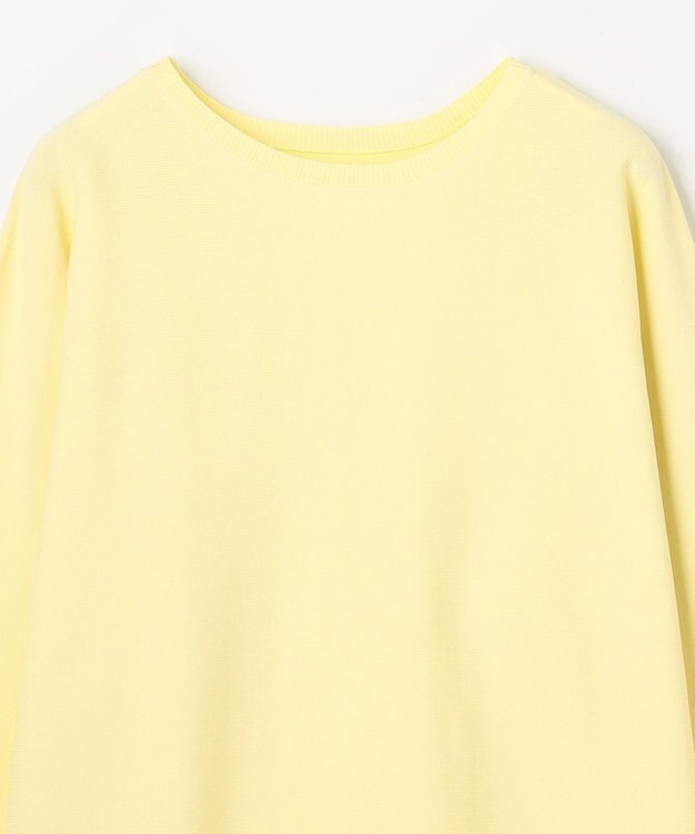 ANY スプリングカラーニットドルマンプルオーバー イエロー