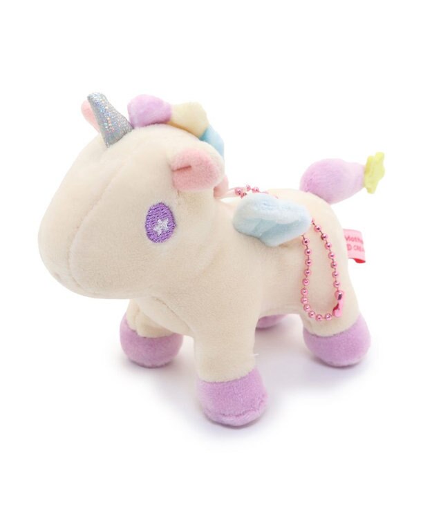 Mother garden ユニコーン ぷにもちキーホルダー 《ピンク / クリーム / ミントブルー》 11cm 【単品】 クリーム