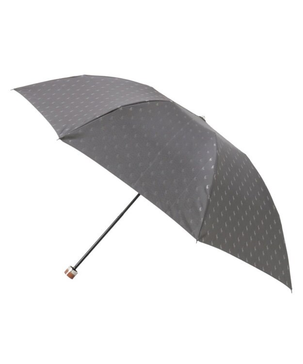 MOONBAT 【大きめ60cm】POLO RALPH LAUREN メンズ 折りたたみ傘 ジャガード 60cm ダークグレー