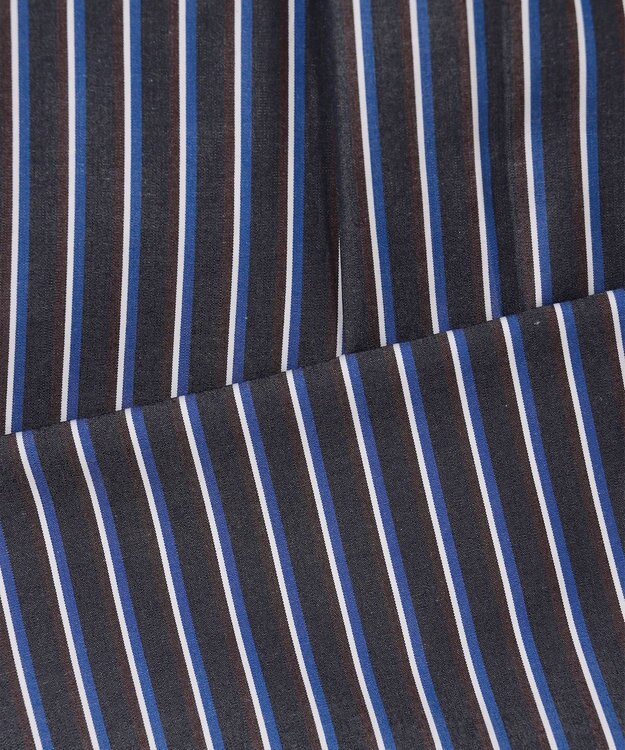JOSEPH ABBOUD 【オーガニックコットン使用】オー ガニックコットンカラーストライプシャツ ネイビー系1