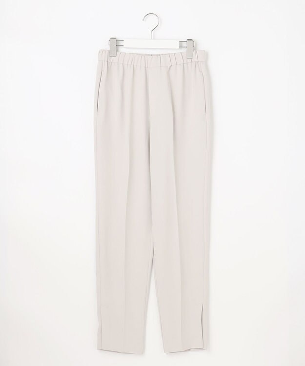 UNFILO 【ストレッチ/洗える】出会えるパンツ テーパード ライトグレー系