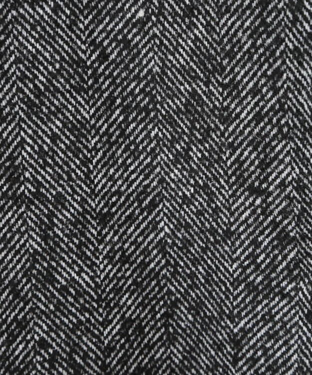 Green Parks ヘリンボーンノーカラーコート Herringbone