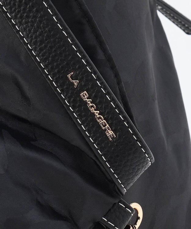 LA BAGAGERIE ジャカードスマートリュックサック ブラック