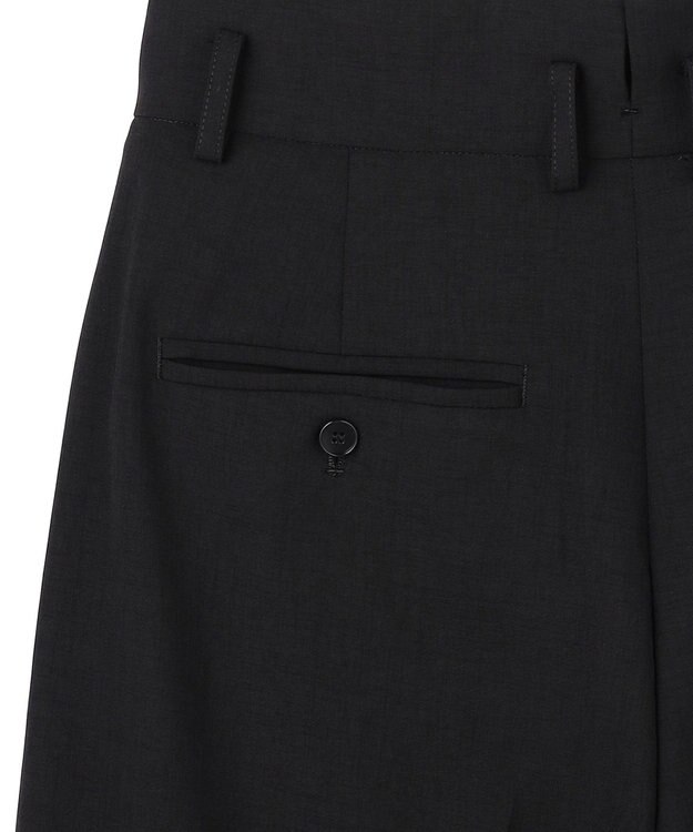 uncrave ドライタッチトロ ワイドトラウザー ブラック