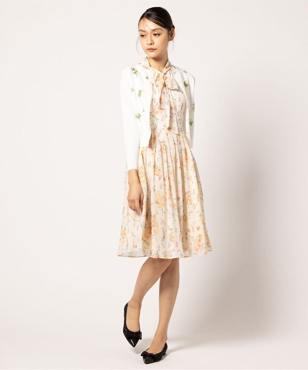 TOCCA 【洗える】LITTLE MIMOSA カーディガン オフ系