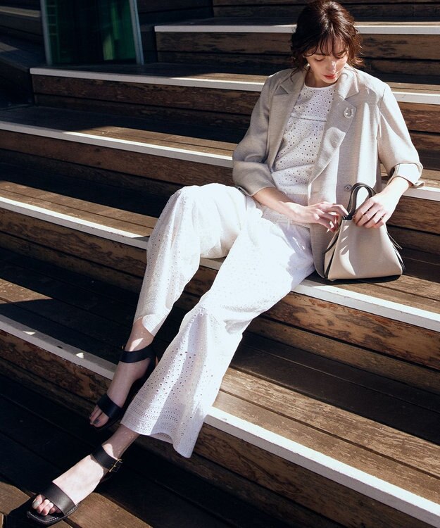 組曲 ノットデザインMINI バッグ ライトグレー系