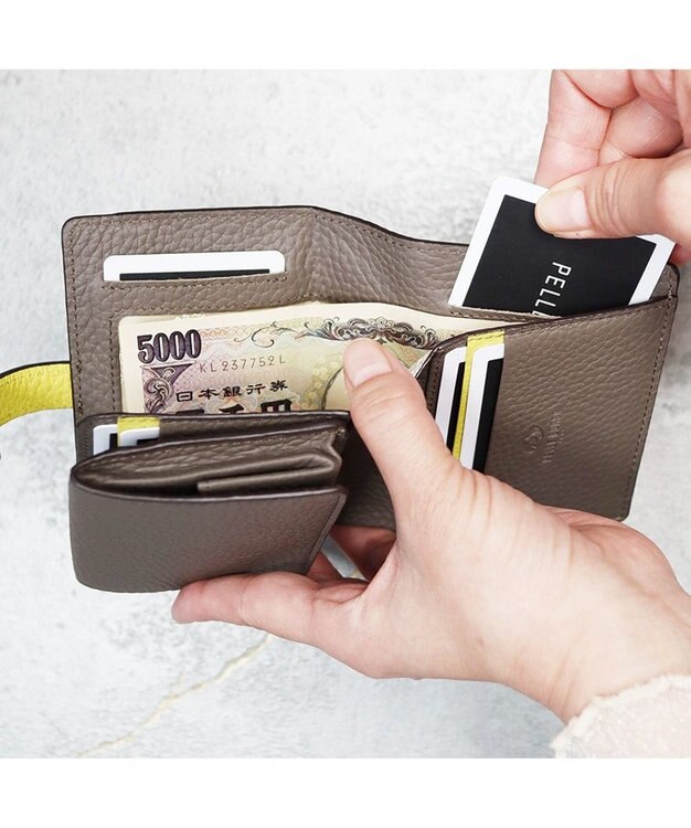 PELLE BORSA 二つ折り財布 Reinette Goods レネットグッズ 4761 イエロー