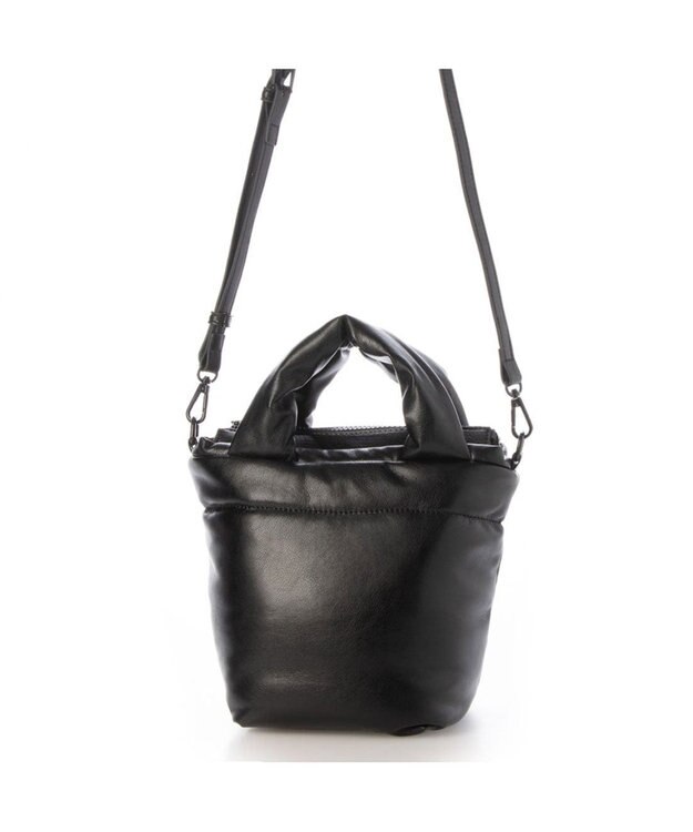 UNBILLION カシュカシュ cachecache / ポーチ付きパファーミニトートバッグ ブラック