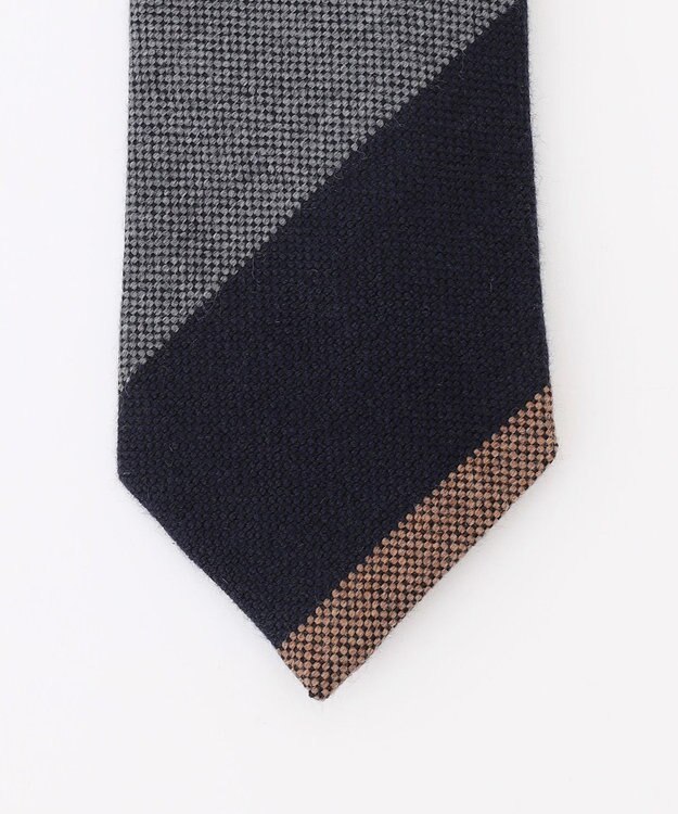 JOSEPH ABBOUD 【イタリア素材・日本製】ワイドレジメンタル ネクタイ ネイビー系2