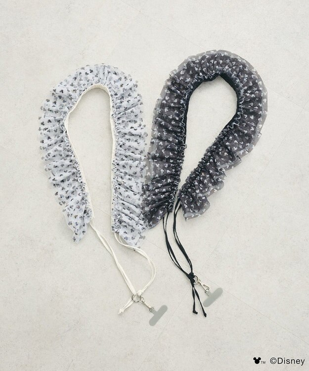 Green Parks ミッキー＆フレンズ／２ＷＡＹチュールスマホショルダー Black