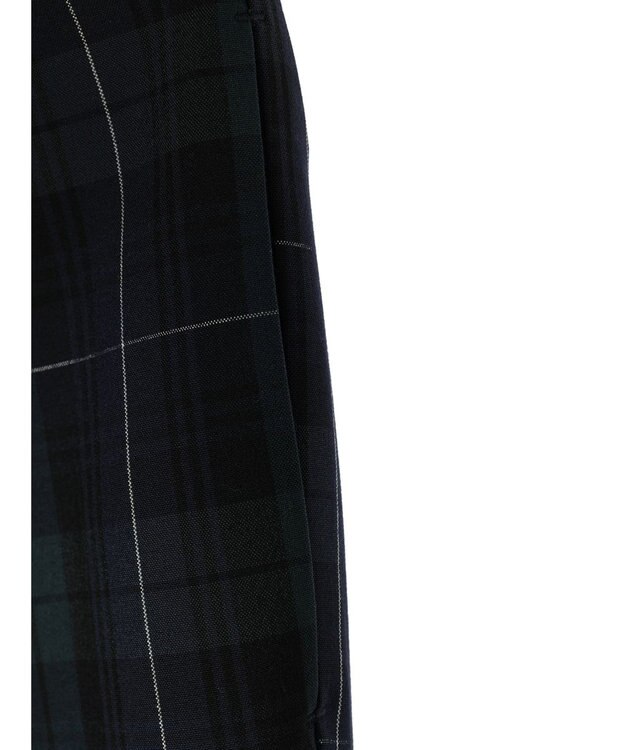 Green Parks きれいシルエットチェックパンツ Glen Check