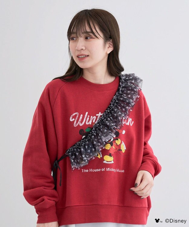 Green Parks ミッキー＆フレンズ／２ＷＡＹチュールスマホショルダー Black