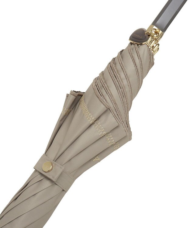 MOONBAT 【フルラ （FURLA）】晴雨兼用日傘　ジッパー刺繍 ダークグレー