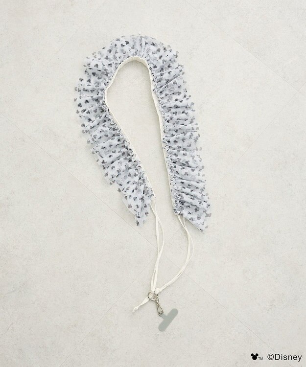 Green Parks ミッキー＆フレンズ／２ＷＡＹチュールスマホショルダー White