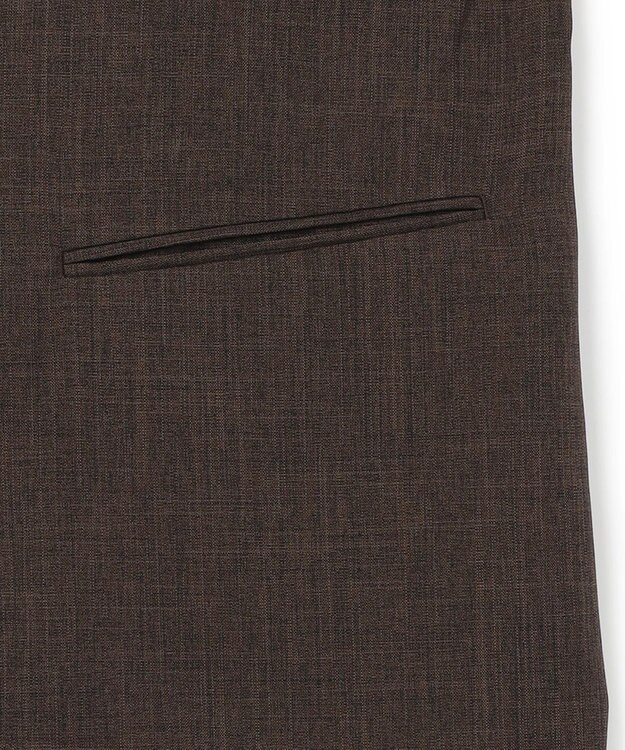 UNFILO MENS ウーリーノ ノーカラージャケット ブラウン