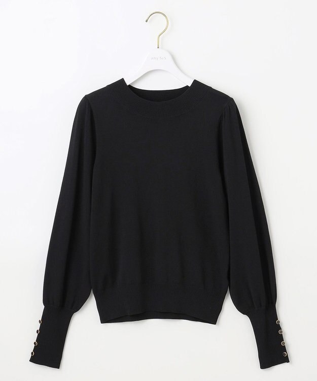 ANY SIS 【2SET】チェック ジャンパースカート× ニット ブラック系3