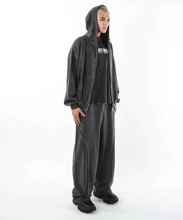 WEGO 【ユニセックス着用ITEM】バルーン3Dスウェットパンツ ブラックその他