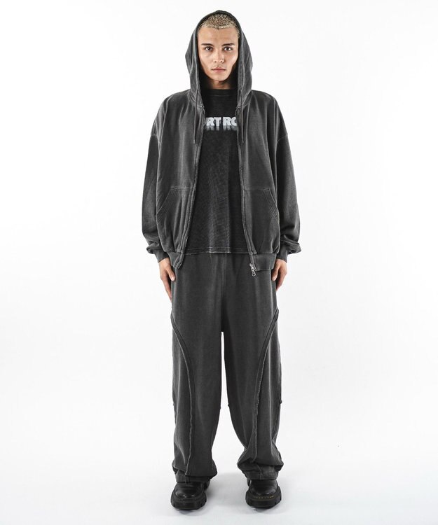 WEGO 【ユニセックス着用ITEM】バルーン3Dスウェットパンツ ブラックその他