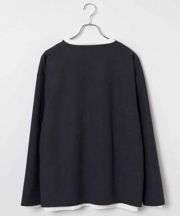 WEGO 【2点SET】アンサンブルキーネックプルオーバー ダークグレー