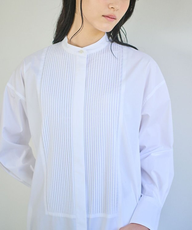 #Newans 【ANSWER for Co-Creation】ピンタックデザインワンピース ホワイト系