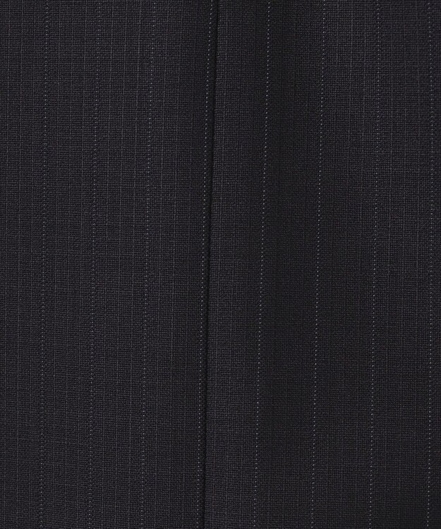 23区 【セットアップ対応】ファインネスウール タイト スカート ネイビー系ストライプ