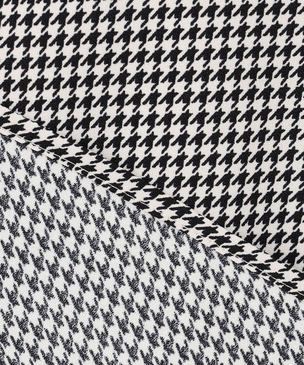 ANY SIS L 【洗える】 バイカラータック ブラウス 千鳥