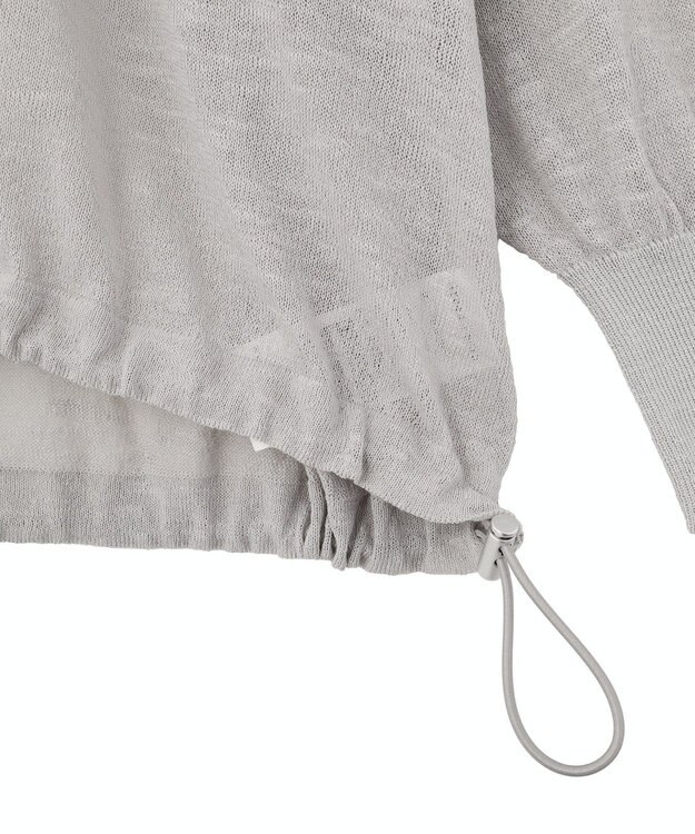 Green Parks リングドットニットパーカー Light Gray