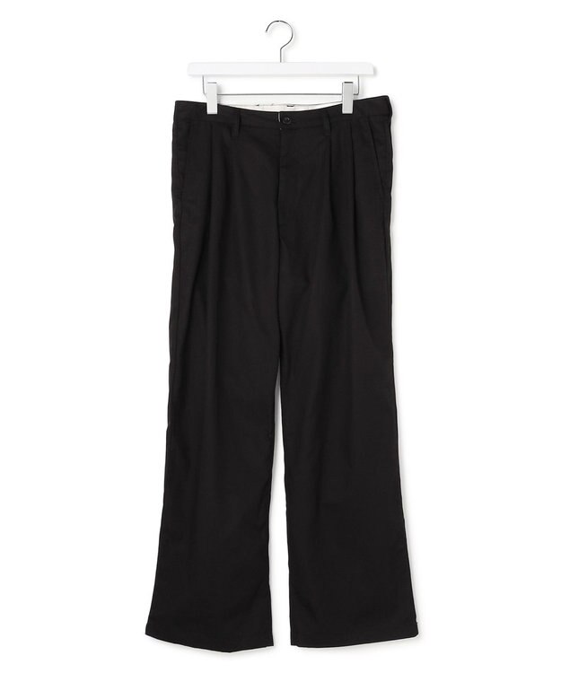 J.PRESS YORK STREET 【UNISEX】2タック チノパンツ ブラック系
