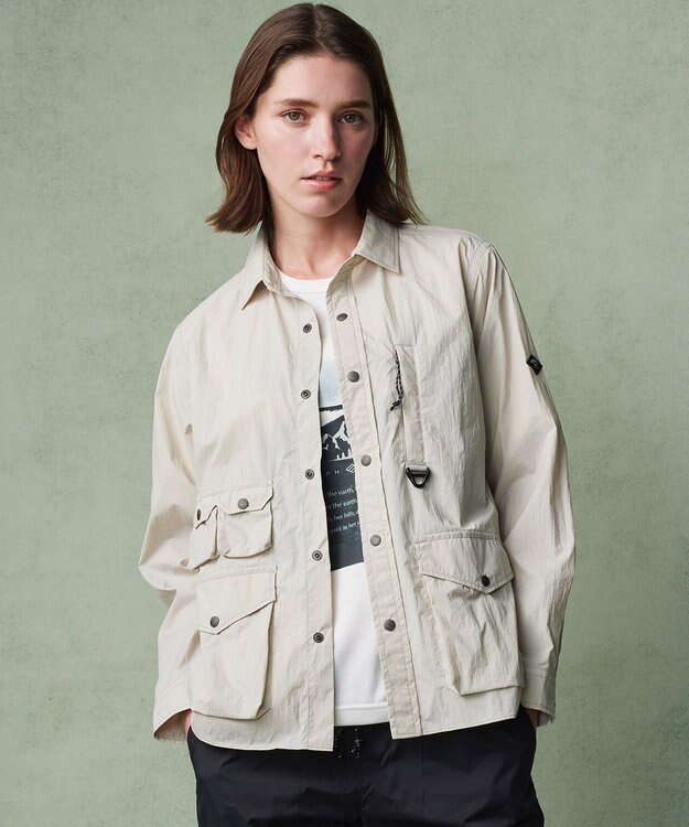 JOSEPH ABBOUD MOUNTAIN 【吸水速乾/消臭性】デオドライ天竺 フォトプリント Ｔシャツ ホワイト系6