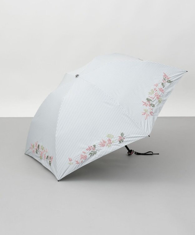 AURORA JILL STUART（ジル スチュアート）ミモザ刺しゅう晴雨兼用傘(折りたたみ傘) オフホワイト