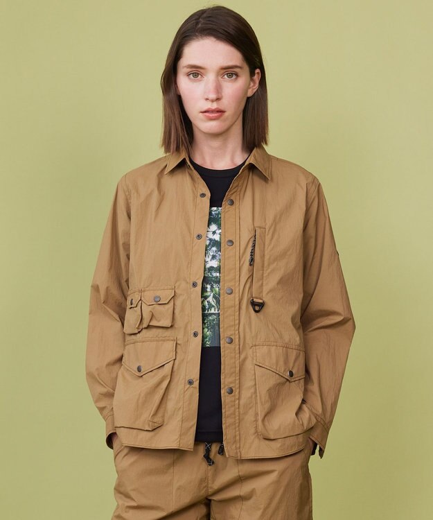 JOSEPH ABBOUD MOUNTAIN 【吸水速乾/消臭性】デオドライ天竺 フォトプリント Ｔシャツ ブラック系6