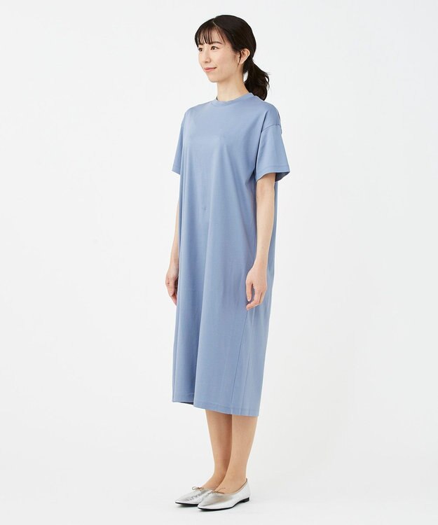 KASHIYAMA 【抗菌消臭】クレンゼ Teeシャツドレス ライトブルー