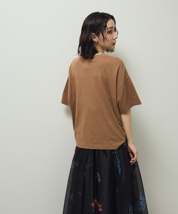Green Parks アソートロゴ切替Ｔシャツ Brown