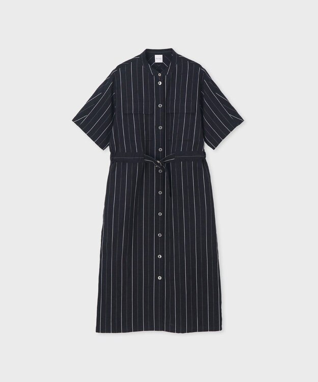 Paul Smith ストライプ シャツワンピース ネイビー