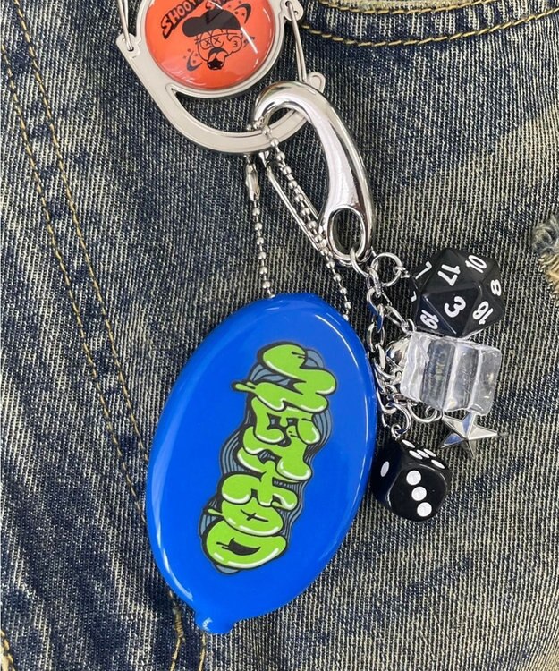 WEGO ラバーコインケース ブルー