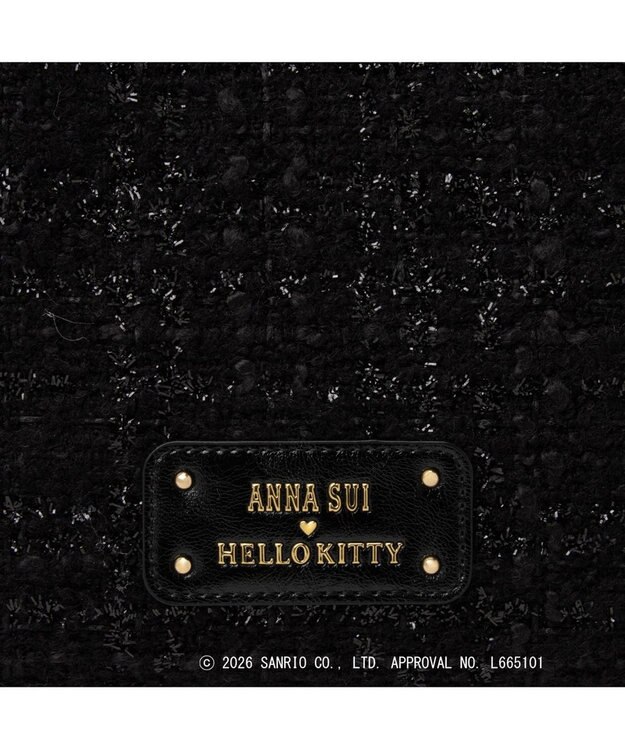 ANNA SUI HELLO KITTY 巾着手提げ クロ