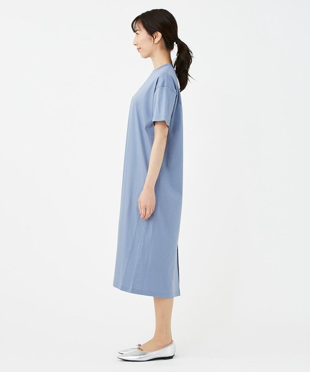 KASHIYAMA 【抗菌消臭】クレンゼ Teeシャツドレス ライトブルー