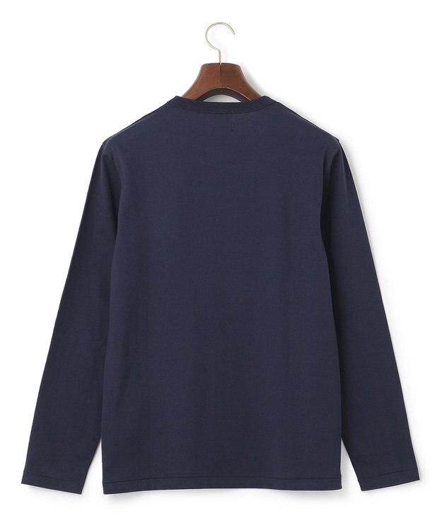 J.PRESS MEN 【J.PRESS USA】刺繍ロングＴシャツ ネイビー系